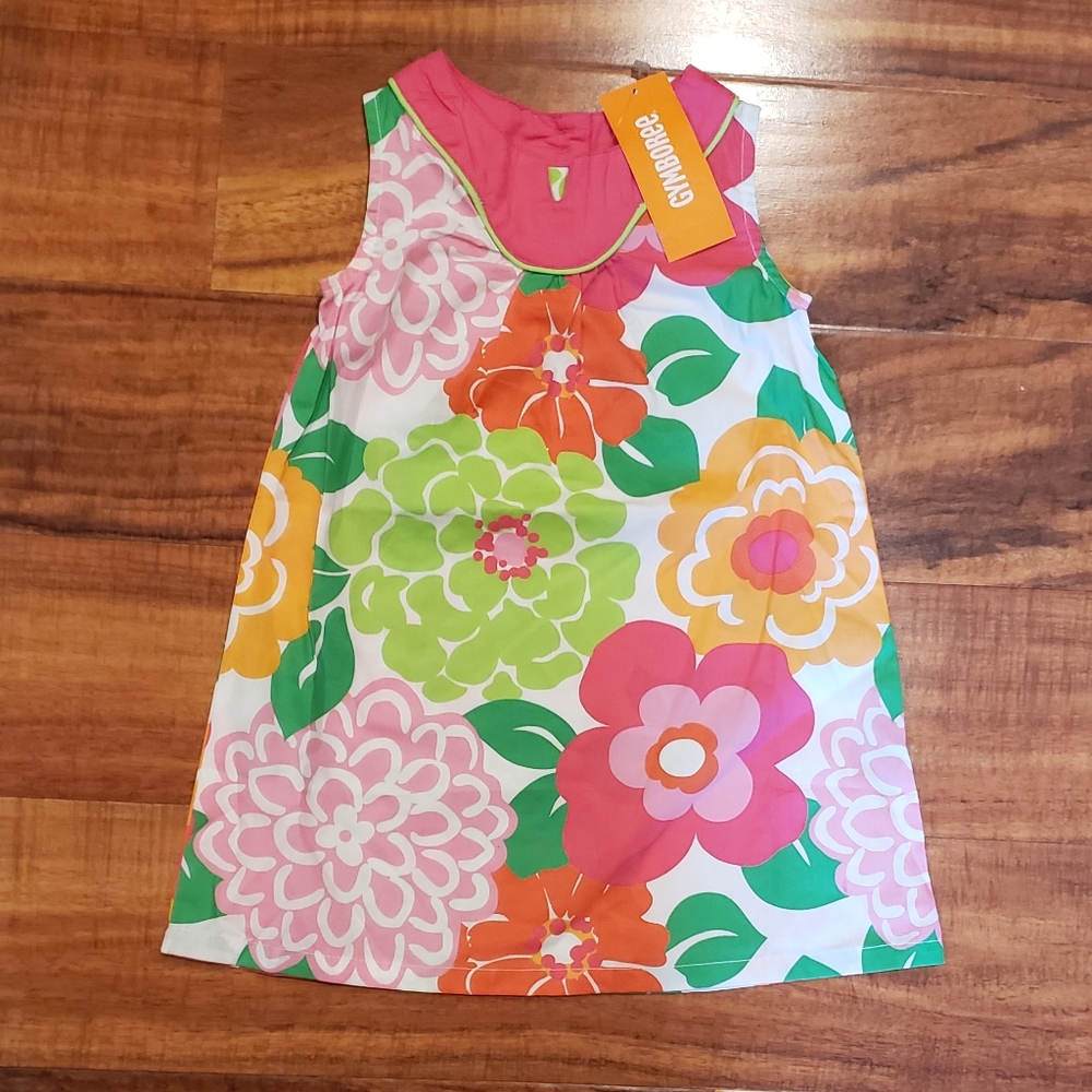 Gymboree NWT 18-24 months colorful floral beach dress or swim coverup